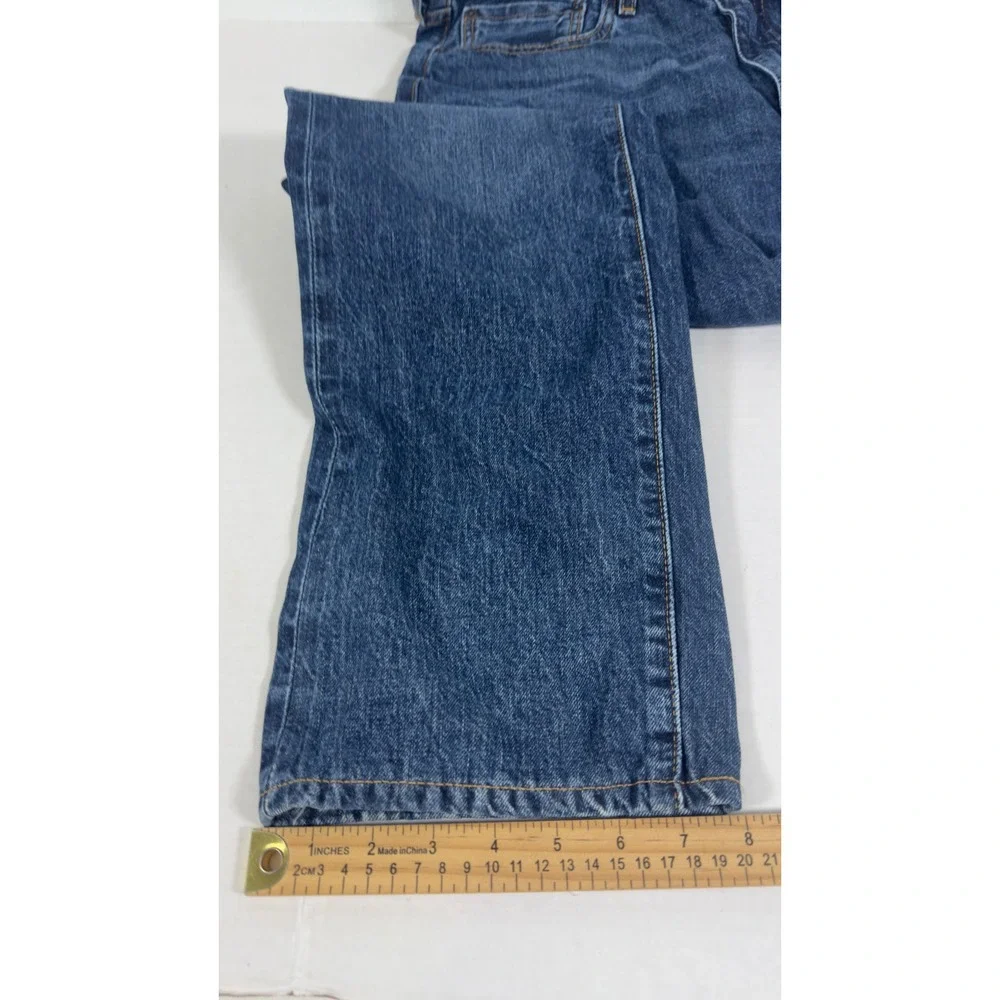 Levi's 505 Selvedge Premium Straight Jeans‎ Mens 36x32 Blue Irregular